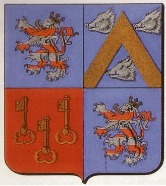 Wapen van Sint-Lievens-Houtem/Coat of arms (crest) of Sint-Lievens-Houtem