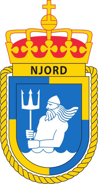 Coat of arms (crest) of the Coast Guard Vessel KV Njord, Norwegian Navy