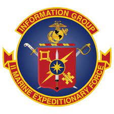 Coat of arms (crest) of the Information Group II Marine Expeditionary Force, USMC