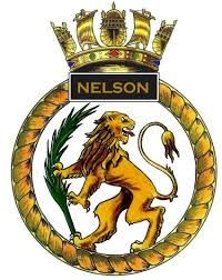 Coat of arms (crest) of the HMS Nelson, Royal Navy