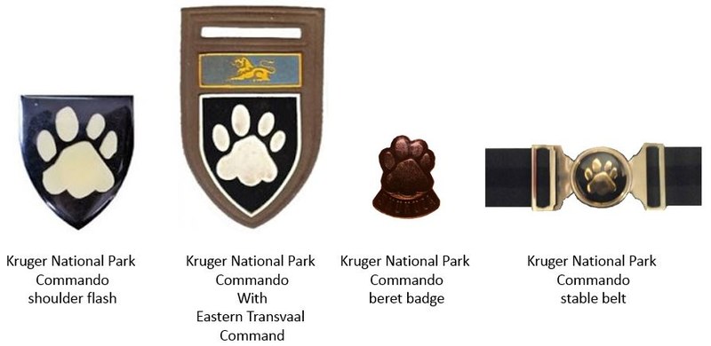 Coat of arms (crest) of the Kruger National Park Commando, South African Army