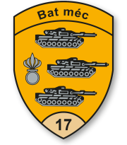 Coat of arms (crest) of Mechanzied Battalion 17, Swiss Army
