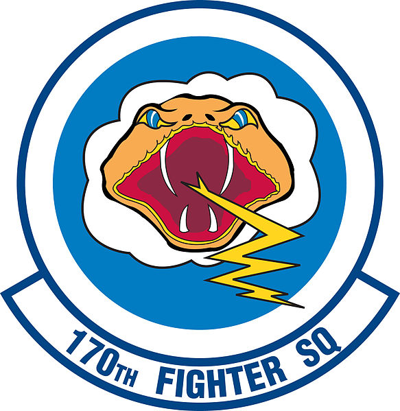 Coat of arms (crest) of 170th Fighter Squadron, Illinois Air National ...