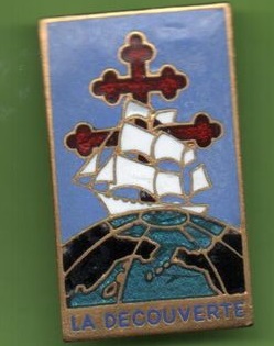 Blason de Frigate La Decoverte, French Navy/Arms (crest) of Frigate La Decoverte, French Navy