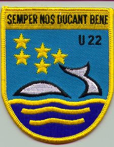 Coat of arms (crest) of the Submarine U-22, German Navy