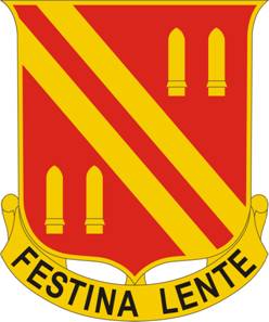 Coat of arms (crest) of 42nd Field Artillery Regiment, US Army