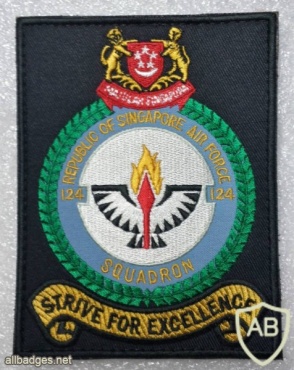 Coat of arms (crest) of the No 124 Squadron, Republic of Singapore Air Force