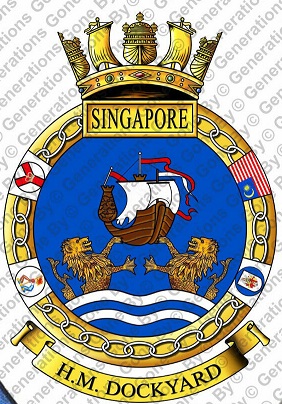 Coat of arms (crest) of the H.M. Dockyard Singapore, Royal Navy