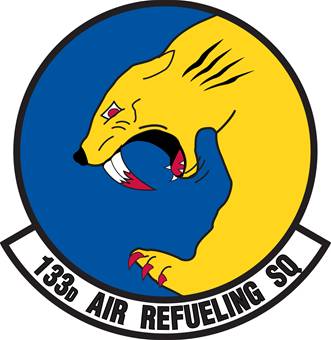 Coat of arms (crest) of the 133rd Air Refueling Squadron, New Hampshire Air National Guard