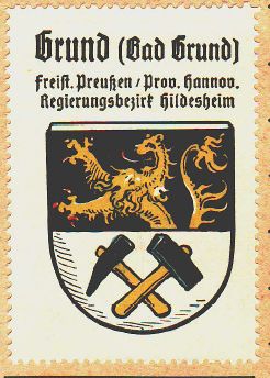 Wappen von Bad Grund/Coat of arms (crest) of Bad Grund