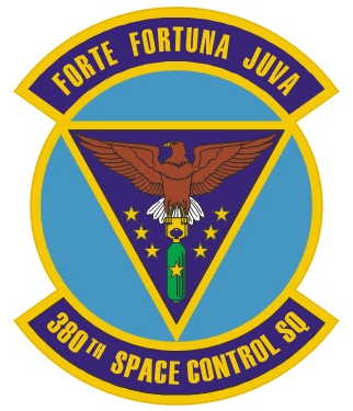 Coat of arms (crest) of the 380th Space Control Squadron, US Air Force