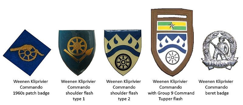 Coat of arms (crest) of the Weenen Kliprivier Commando, South African Army