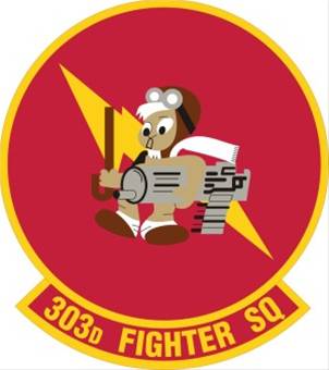 Coat of arms (crest) of the 302nd Fighter Squadron, US Air Force