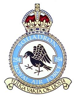 Coat of arms (crest) of the No 254 Squadron, Royal Air Force