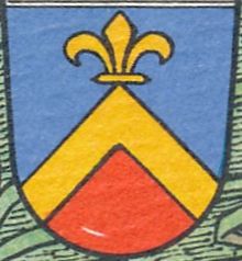 Arms (crest) of Bernhard von Freyburg-Rheinau