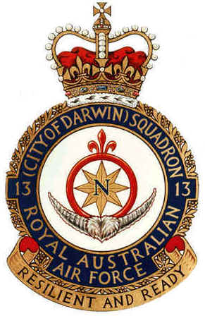 Coat of arms (crest) of the No 13 (City of Darwin) Squadron, Royal Australian Air Force