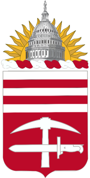 Coat of arms (crest) of the 140th Engineer Battalion, District of Columbia Army National Guard
