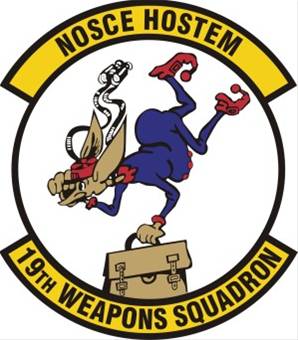 Coat of arms (crest) of the 19th Weapons Squadron, US Air Force