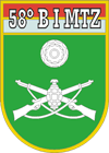 Coat of arms (crest) of the 58th Motorized Infantry Battalion, Brazilian Army