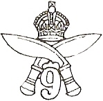Coat of arms (crest) of 9th Gorkha Rifles, Indian Army