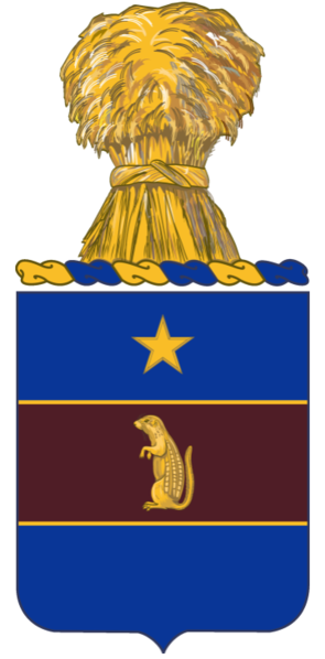 Coat of arms (crest) of the 216th Air Defense Artillery Regiment, Minnesota Army National Guard