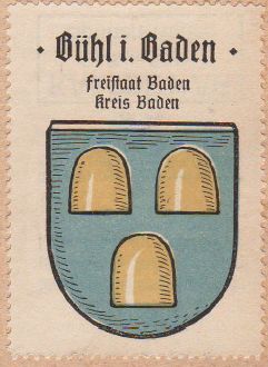 Wappen von Bühl (Baden)/Coat of arms (crest) of Bühl (Baden)