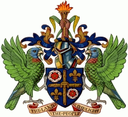 Coat of arms (crest) of National Arms of St. Lucia