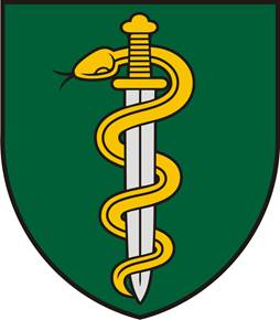 Coat of arms (crest) of the MD Jonas Basanavičius Military Medical Service, Lithuania