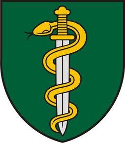 Coat of arms (crest) of MD Jonas Basanavičius Military Medical Service, Lithuania