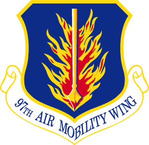Coat of arms (crest) of 97th Air Mobility Wing, US Air Force