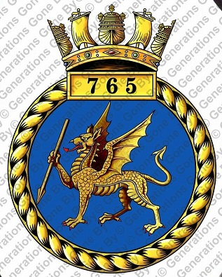 Coat of arms (crest) of the No 765 Squadron, FAA