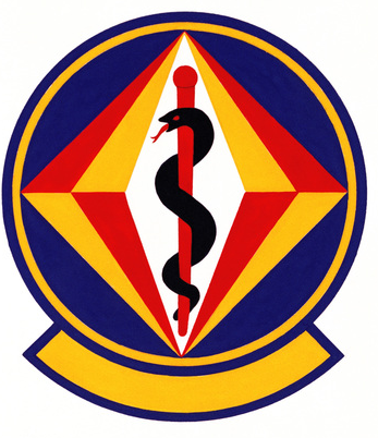 Coat of arms (crest) of the 512th USAF Clinic, US Air Force
