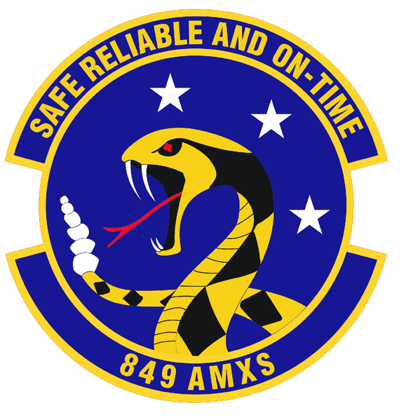 Coat of arms (crest) of 849th Aircraft Maintenance Squadron, US Air Force