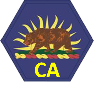 Coat of arms (crest) of California State Guard, USA