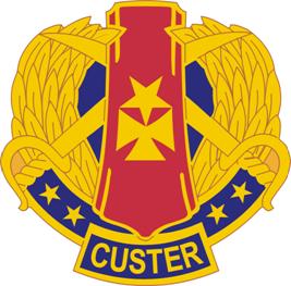 Coat of arms (crest) of 85th Infantry Division Custer (now 85th Custer Army Reserve Support Command (West)), US Army