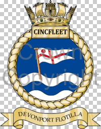 Coat of arms (crest) of the Commander Devonport Flotilla, Royal Navy