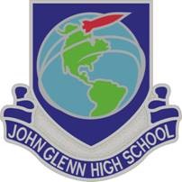 Coat of arms (crest) of John Glenn High School Junior Reserve Officer Training Corps, US Army