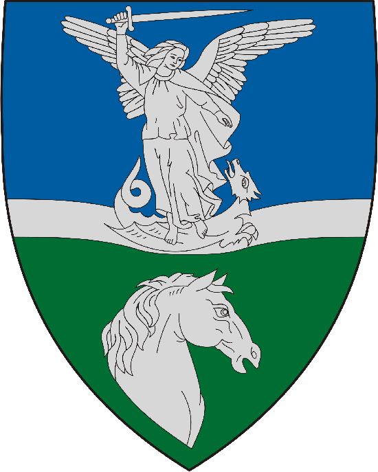 350 pxDunakeszi (címer, arms)