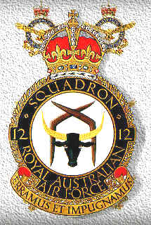Coat of arms (crest) of the No 12 Squadron, Royal Australian Air Force