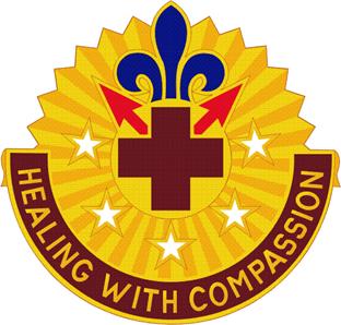 Coat of arms (crest) of the 377th Combat Support Hospital, US Army