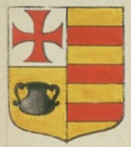 Arms (crest) of Collegiate Chapter of Saint-Étienne and Saint-Sébastien in Narbonne