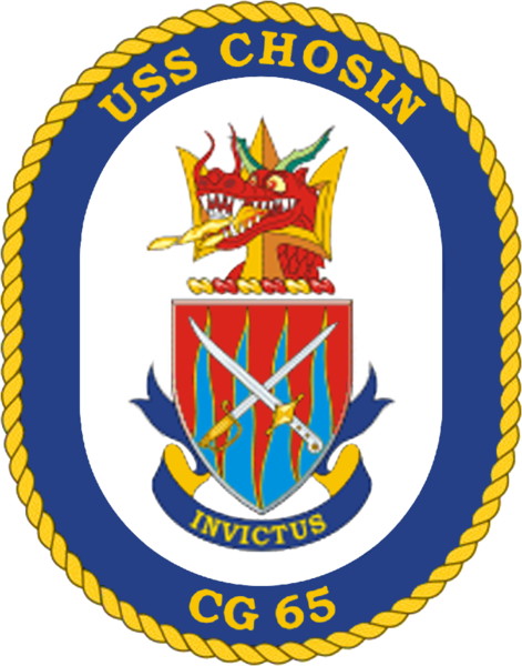 Coat of arms (crest) of Cruiser USS Chosin