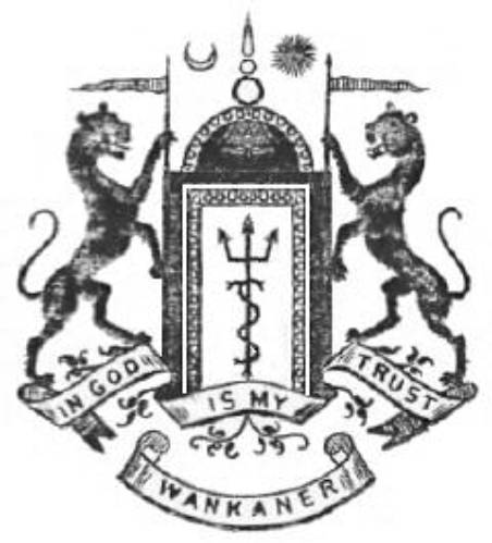Arms (crest) of Wankaner (State)