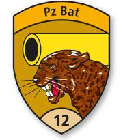 Coat of arms (crest) of Armoured Battalion 12, Swiss Army