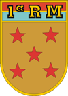Coat of arms (crest) of the 1st Military Region - Marshal Hermes Fonseca Region, Brazilian Army