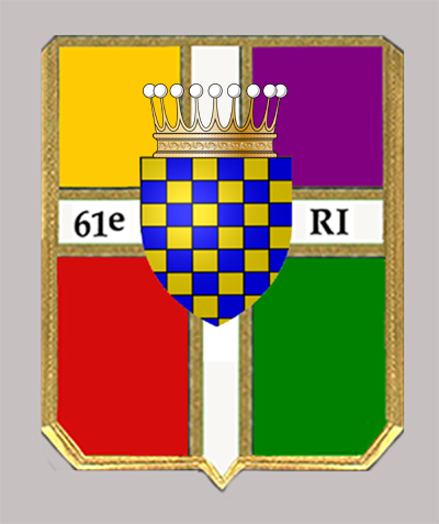 Coat of arms (crest) of the 61st Infantry Regiment, French Army