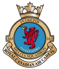 Coat of arms (crest) of the No 263 (Intrepid) Squadron, Royal Canadian Air Cadets