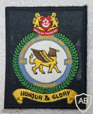 Coat of arms (crest) of the No 142 Squadron, Republic of Singapore Air Force