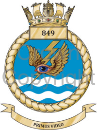 Coat of arms (crest) of the No 849 Squadron, FAA