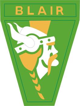 Coat of arms (crest) of Blair High School Junior Reserve Officer Training Corps, US Army